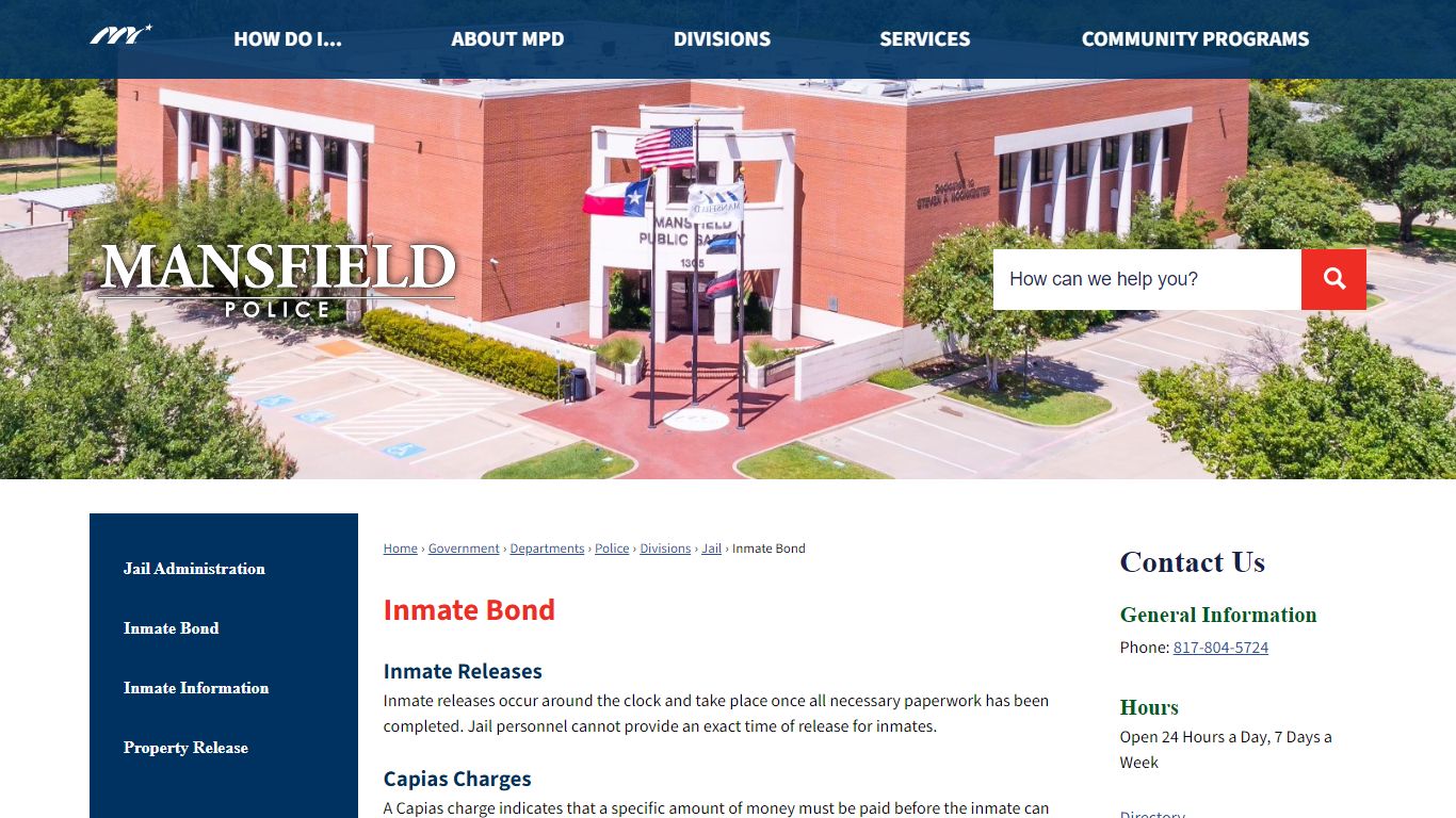 Inmate Bond | Mansfield, TX